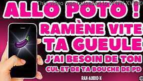 Will you open wide for your buddy turned daddy in this French gay domination audio?