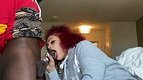 Fat Lady Sucks Big Cock Pov