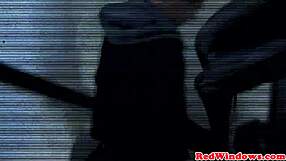 Skinny Tattooed Dutch Hooker Bent Over For Deepthroat And Cumshot