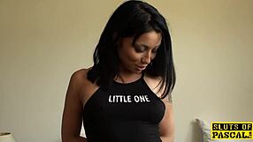 Petite UK babe toying herself to please dom