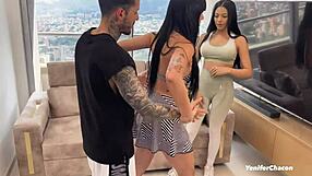 E aí, essas latinas quentes fodendo o treinador pessoal