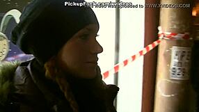 Redhead Slut Fucked in Public Toilet