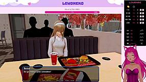 Vtuber LewdNeko gets naughty in Harem Hotel Part 30 at a wild hotel