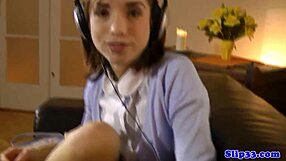 Glamcore Teen Rides Old Man’s Dick in POV Action!