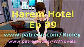 Exciting harem hotel adventure awaits!