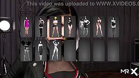 Fashionbusiness - Girl Shows Breasts In Red Suit E1 72.