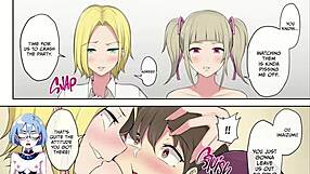 in imaizumi's house, the gals gather for another exciting adventure in this hentai game sequel