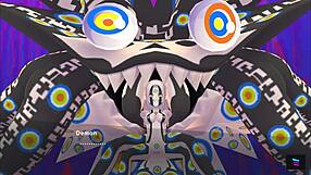 omg, riding hard in magicami koihime muso collab with wild 3some action