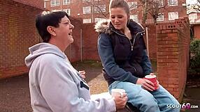 redhead cougar lures neighbors into wild 3some banging