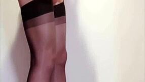 Shemale In A Court Corset Masturbating By Selena