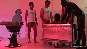 milf satisfies four guys