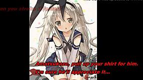 Amatsukaze and Shimakaze Provide Dual Jerk Off Instructions in Anime Style