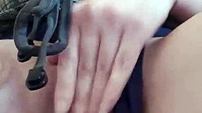 Lonely Girl Achieves Intense Orgasm by Caressing Wet Pussy