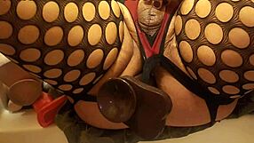 fully COMMITTED ANAL ENDURING TRANNY MASTURBATES WITH TOYS TO ORGASM