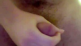 Intriguing solo cock play