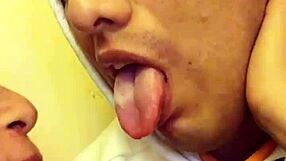 Latina skinny young woman gives footjob after motorcycle fall