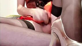 Shemale In A Court Corset Masturbating By Selena