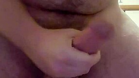 Intriguing solo cock play