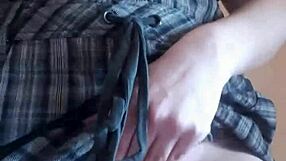 Lonely Girl Achieves Intense Orgasm by Caressing Wet Pussy