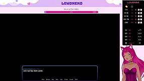 Vtuber LewdNeko gets naughty in Harem Hotel Part 30 at a wild hotel