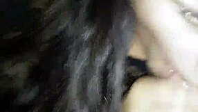Slut sucks cock deepthroat blowjob with intense sucking