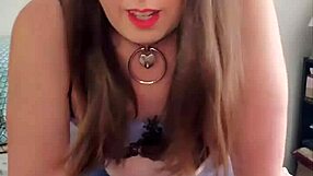 Is This Brunette Tranny Teasing You By Riding Her Pillow Alone?