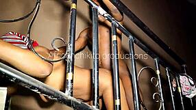 Cheating wife bends over for neighbor's cock outdoors