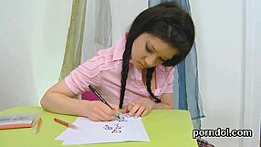 aww, this cute girl got seduced by an older mentor