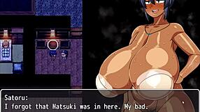 natsuki gets hot oil massage at beach in hentai game ep 8