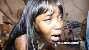 Blasian teen Star 18+ gangbanged by King Kreme, Stretch3x, and Redzilla.