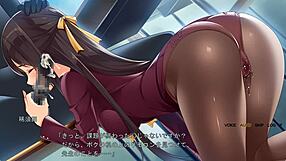 Feeling The Intense Emotions In Chikan Ochi As Shinri Counselor Meika Gives A Blowjob In Stockings, Black Scene