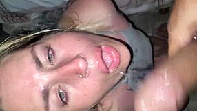 Blonde Amateur Deepthroats Cum In Garage
