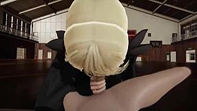 Pokemon Cynthia's Champion Blowjob in POV Full-Length Video