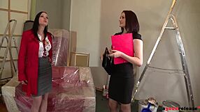 Abbie Cat & Carla Mai Indulge In Anal Sex While Licking Shaved Pinks!