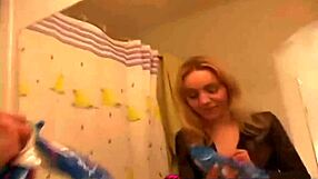 Chasity performs a close-up oral act