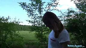Public Agent Seduces Small Boobed Cutie for Outdoor Fuck