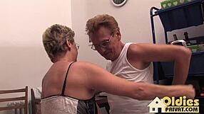 old couple in amateur high definition video