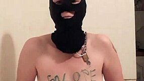 suggestive french esclave f in solo uro play