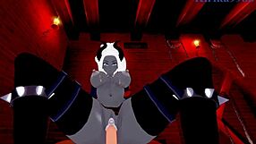 Hey, watch Cerberus and Judgement go at it in intense Helltaker POV hentai