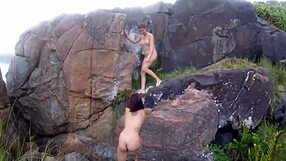 Public Walk Exposing Big Tits and Pussy