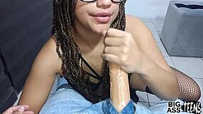 I WATCH MY HOT LATINA STEPSISTER RIDE A DILDO THEN GET FUCKED BY MY COCK FOR CUMSHOT AND ANAL CREAMPIE