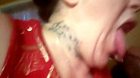 blow job queen jamie cummings shoves black dick deep in her wet mouth for cum