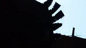 Epic Outdoor Sex with Mature Black Babe Bent Over! Wow!