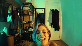 chupei gostoso o pau dele com sloppy blowjob skinny pretty fetish