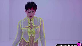 Amazing Latina Teen 18+ Mia Valentine Shows Hot Big Ass During Posing Action