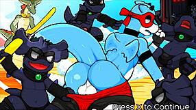 oh so hero gay hentai game pornplay ep 8: endless cumshot with friend hot footjob on beach