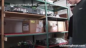 Twinks sniff shoes then dive into hardcore anal sex with cumshots.