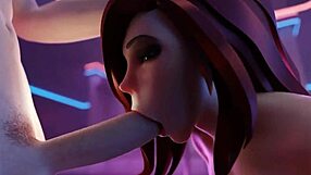 3d hentai blowjob deepthroat anime cartoon