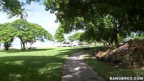 Big Chonga Tits Exposed In Public Outdoor Amateur Display