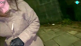 Cracky forgets objects in her pussy! Mature milf in public outdoor reality